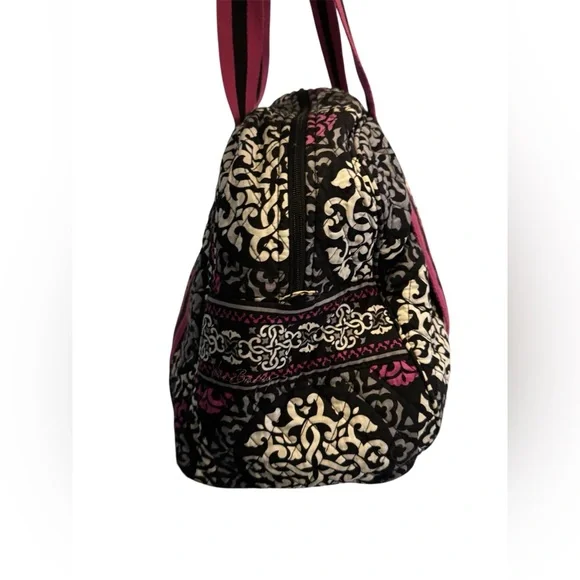 Vera Bradley Canterberry Magenta Sport Duffel Gym Overnight Travel Bag - Picture 2 of 8